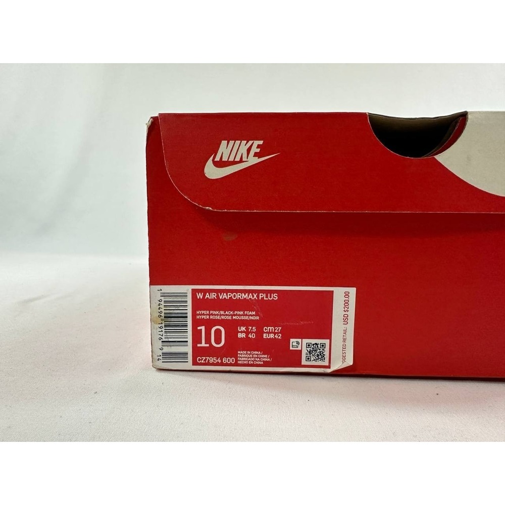 Nike Air VaporMax Plus 'Rocket Pop' CZ7954-600 Women's Size 10 - Picture 9 of 9